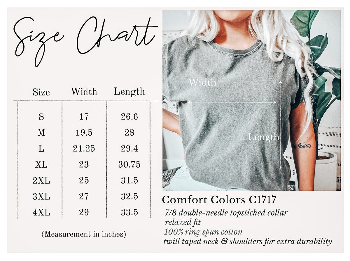Boho Botanical Wildflowers Vintage Bohemian Garden Field Print Nature Inspired Comfort Colors Tee